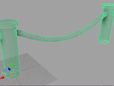 Rope fences - PBR  Game-Ready Low-poly 3D model