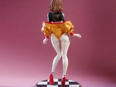 Anime Racing Bunny Girl - 3D Print Ready 3D print model