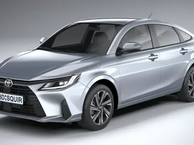Toyota Yaris Sedan 2023 3D model