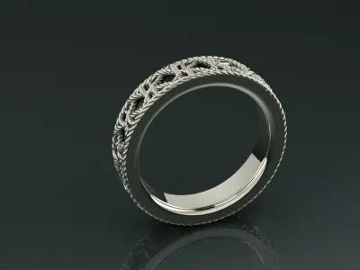 The Aurelian Knot Ring jewelry 3D model - for Her 3D print model