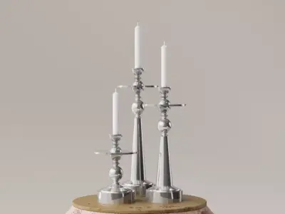 PORTA VELAS - CANDELABRO LOW POLY 3D print model