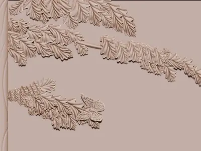 Deer 3D Bas Relief STL Model CNC Wood Carving  Engraving Fil 3D print model