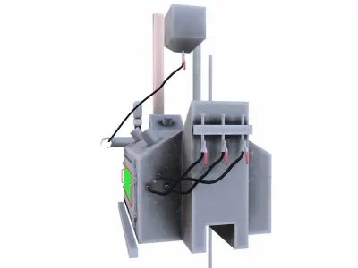 Soap Melting Machine Low-poly 3D model