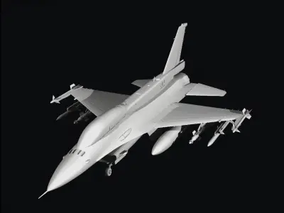 F16 block52 3D print model