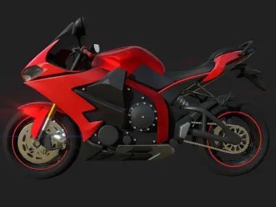 Sport Touring Motorcycle 3D model