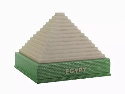 Pyramid Toy B 03 Low-poly 3D model