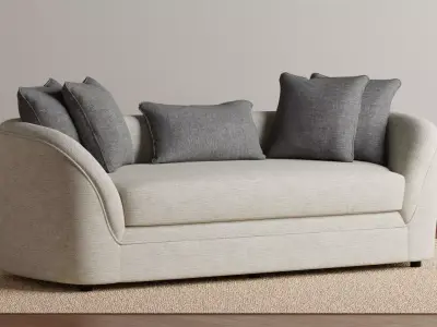 Curved Sofa 3D model