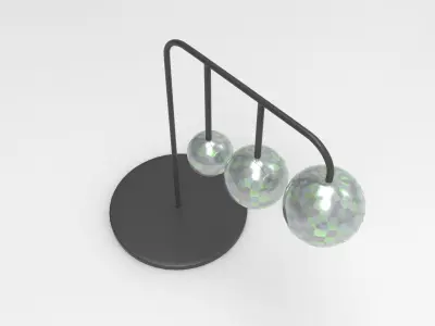 Disco Balls Decor Low-poly 3D model