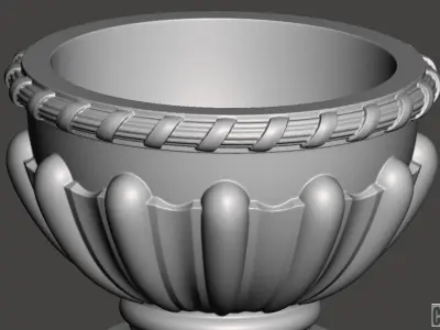 Decorative vase - 3d model for CNC - DecorativeVase004 3D print model