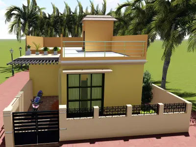 Modern House 3D Model 3D model
