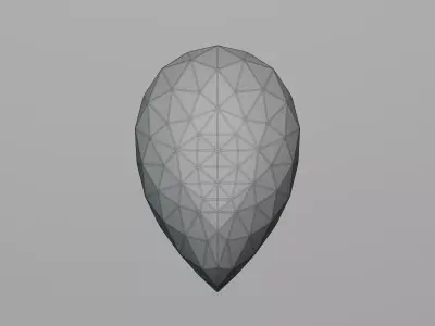 Pear Diamond Ideal Cut 3D model