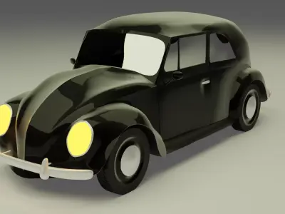 Volkswagen   black  3D model
