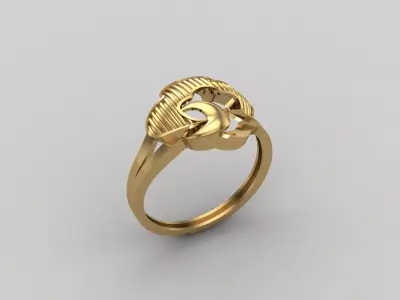 Women Ring Plain Ring Ready STL 3DM Models Womens Rings 3D print model 44