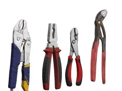 Construction Tool  Combination Pliers Low-Poly 3D Model Low-poly 3D model
