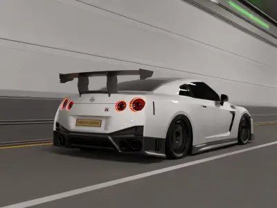 Realistic Tunnel 3D Blender File FBX OBJ 3D model