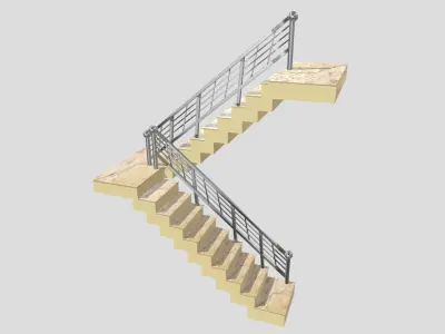 Spiral Stair Made For School Project 3D model