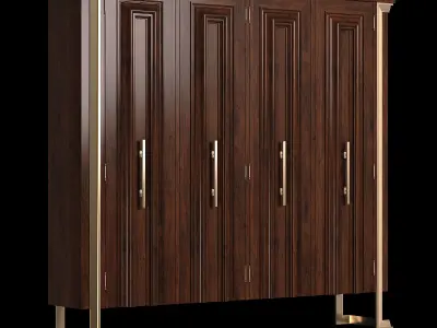 luxury cabinet sofa Low-poly 3D model