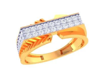 Mens gemstone diamond men Ring with details images 26 3D print model