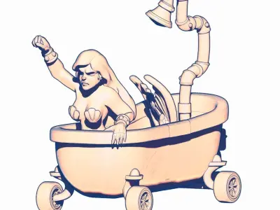 Aquimara TUSSLE FOR VICTORY 3D print model