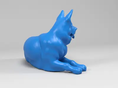 German Shepherd Dog 2 3D print model