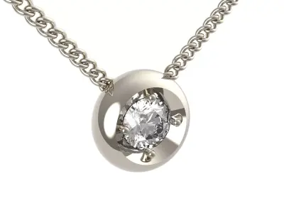 Water Drop Pendant Package 3D print model