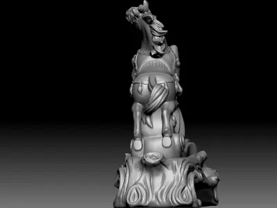 Horse Statue 3D model