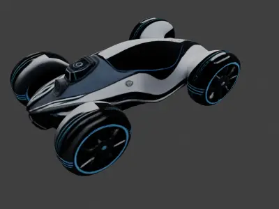 Futuristic Concept Car Model   3D model