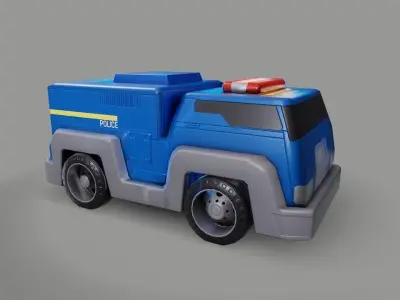 toy truck Low-poly 3D model