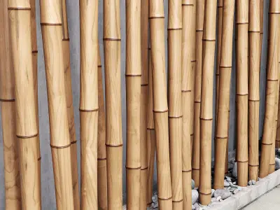 Bamboo decor n17 3D model