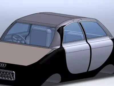 Simple car design Free 3D model