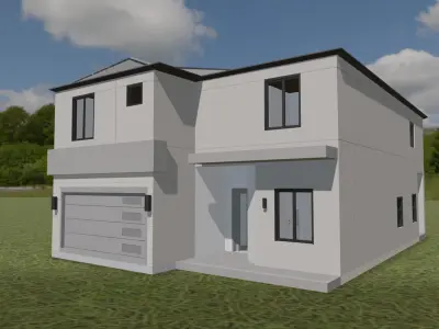 Ocean Creast Villa Low-poly 3D model