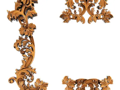 Decorative Ornamental 09 3D model