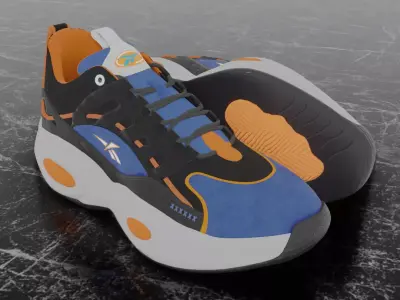 REEBOK SOLUTION MID 3D SHOES Low-poly 3D model