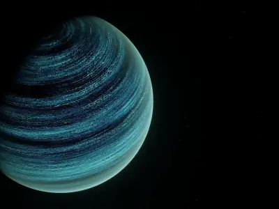 Planet Space Gas Giant Ready to game Free low-poly 3D model