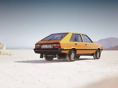 Eastern europe car FSO Polonez 3D model