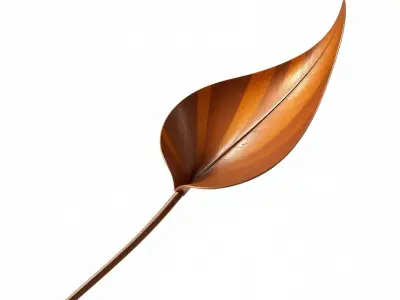 Bronze Leaf Ornament Model Pack Low-poly 3D model