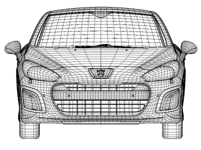 Peugeot 308 cc 3D model