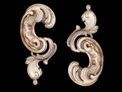 Classic carved 082 3D model
