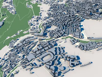 Cityscape Monte Carlo Monaco 3D model