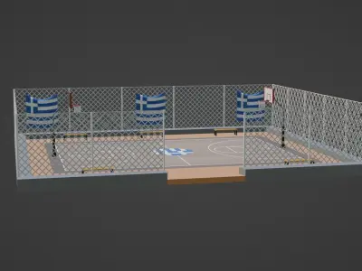 Basketball Stadium - Greece Low-poly 3D model