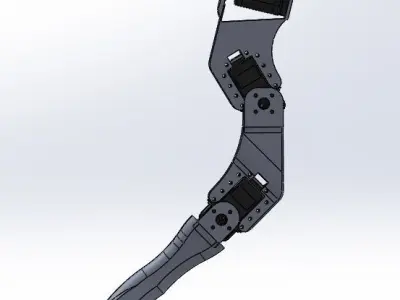 Printable Quadruped arduino and raspberry quadruped robotics 3D print model