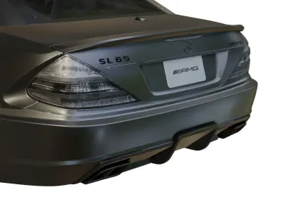 Mercedes SL65 Black Series Low-poly 3D model