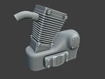 Bike Engine 3D model