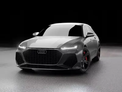 AUDI RS6 2019 3D model