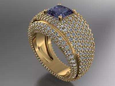 Cocktail Ring  3D print model