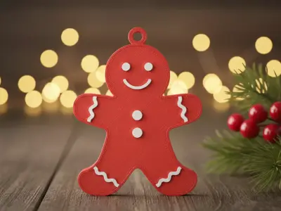 gingerbread man ornament 3D print model