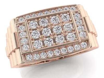 Big fancy mans ring 3D print model