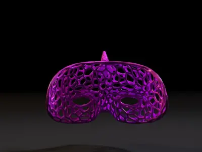 Halloween Unicorn Mask 3D print model