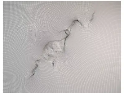 Decorative Rock Wall Panel 6 3D model