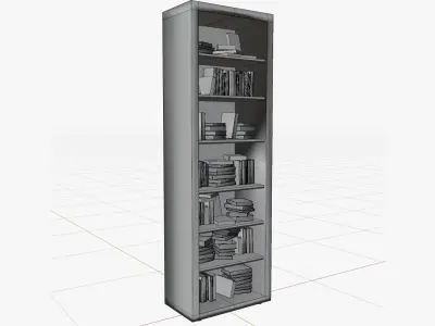 Cartoon Wardrobe  closet Low-poly 3D model